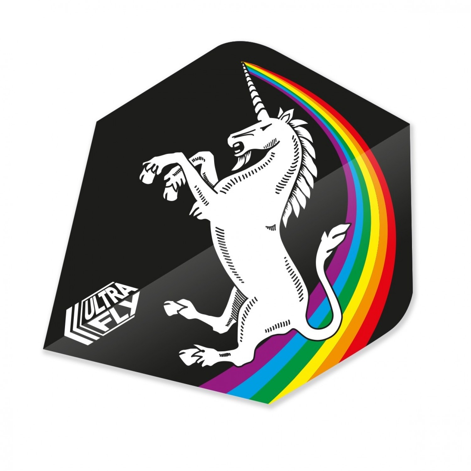 Unicorn Rainbow Ultrafly 100. Ekstra Dart Oku Kanadı - Siyah