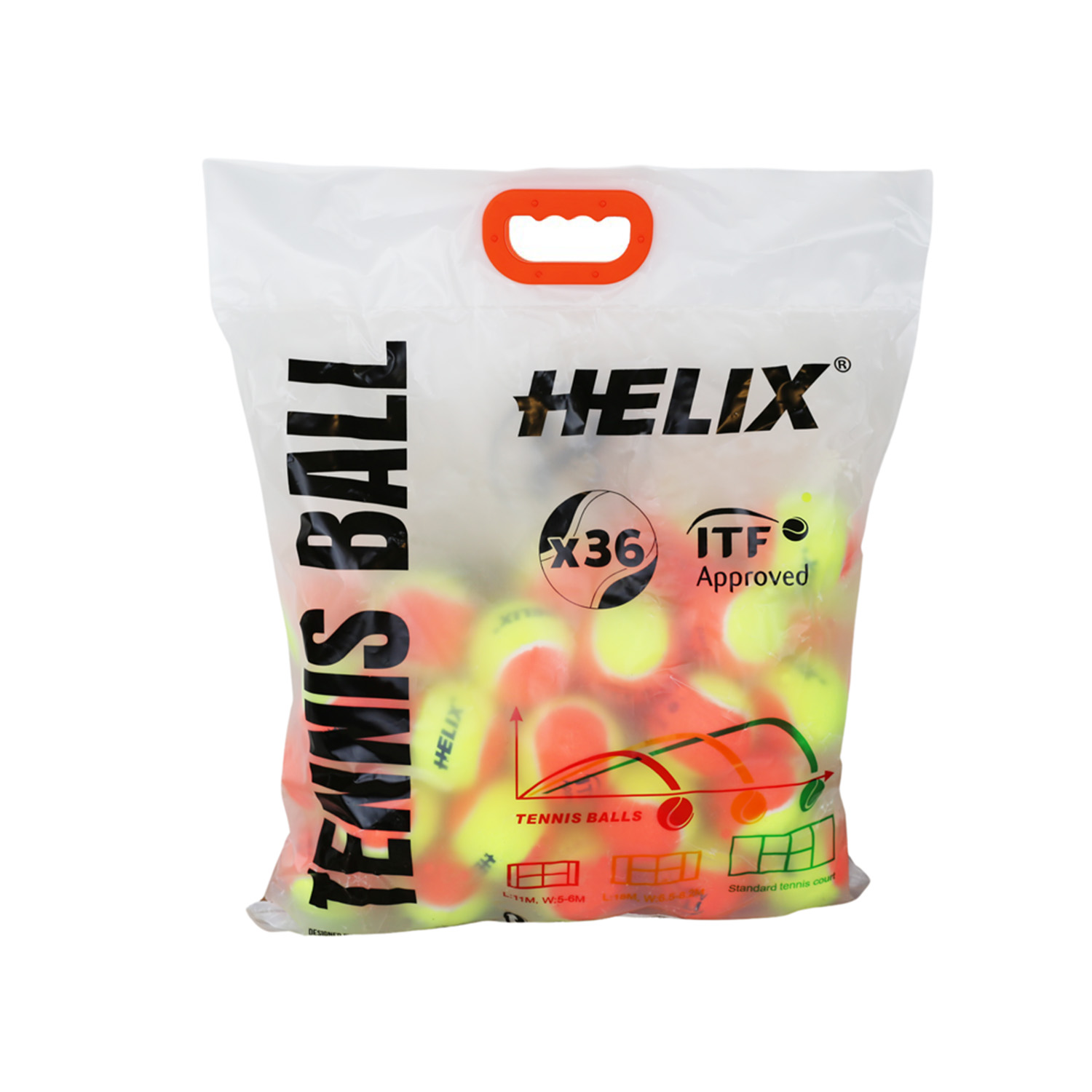 Helix 8+ Yaş ITF Onaylı 36'lı Tenis Topu