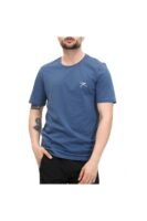 AGNITIO Erkek Pamuklu Petrol Günlük T-shirt