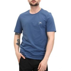 AGNITIO Erkek Pamuklu Petrol Günlük T-shirt