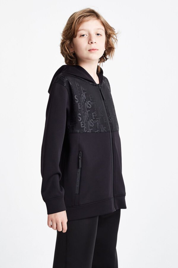 Lescon Çocuk Fermuarlı Kapüşonlu Sweatshirt 24N-3135