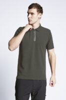 Lescon Haki Erkek Outdoor Kısa Kollu Polo Yaka T-shirt 23y-1057