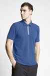 Lescon Havacı Mavi Erkek Outdoor Kısa Kollu Polo Yaka T-shirt 23y-1057