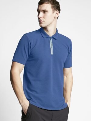 Lescon Havacı Mavi Erkek Outdoor Kısa Kollu Polo Yaka T-shirt 23y-1057