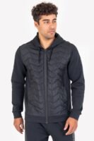 Lescon Siyah Erkek Fermuarlı Kapüşonlu Sweatshirt 23N-1154