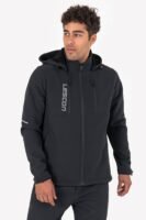 Lescon Siyah Erkek Softshell Fermuarlı Üst 23K-1065