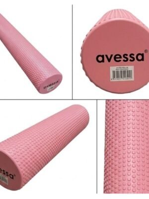 Avessa Afr Masajlı Uzun Foam Roller Pembe 90x15 Cm