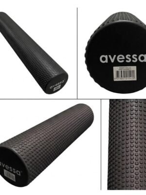 Avessa Afr Masajlı Uzun Foam Roller Siyah 90X15 Cm
