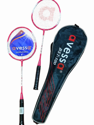 Avessa Bst-100K Badmington Raket Set Kırmızı