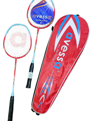 Avessa Bst-500K Badmington Profesyonel Raket Set Kırmızı
