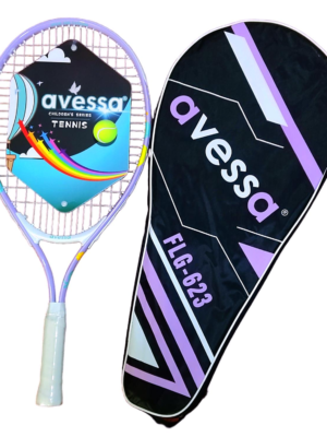 Avessa Flg-623L Tek Parça Ahtapot Desenli Tenis Raket Set Lila