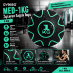 Avessa Med-1Kg Zıplayan Sağlık Topu 1Kg