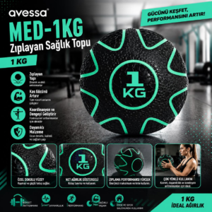 Avessa Med-1Kg Zıplayan Sağlık Topu 1Kg