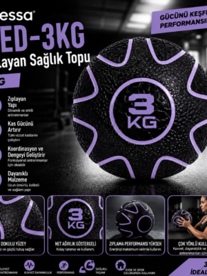 Avessa Med-3Kg Zıplayan Sağlık Topu 3Kg