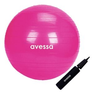 Avessa Pilates Topu 55 cm Pembe Pompalı