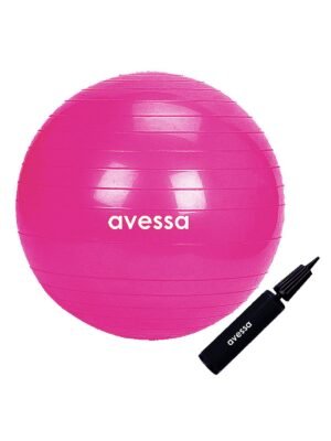 Avessa Pilates Topu 55 cm Pembe Pompalı