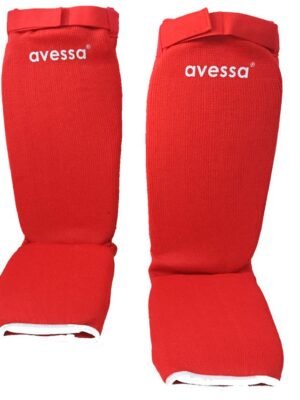 Avessa Rsg-100 MuayTai Ayak Kaval Koruyucu Kırmızı M Beden