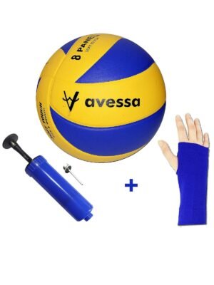 Avessa VL-400 Voleybol Topu El Pompası ve Parmak Geçmeli Voleybol Kolluğu
