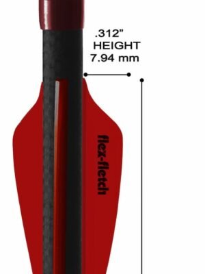 Flex Fletch Plastik Tüy FFP-187 Shield 1.87"