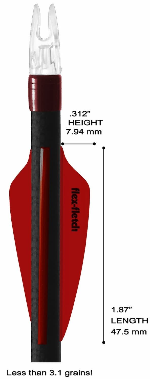 Flex Fletch Plastik Tüy FFP-187 Shield 1.87"