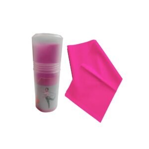Pilates Bandı Orta Sert 140 x 15 cm Egzersiz Direnç Lastiği Pembe